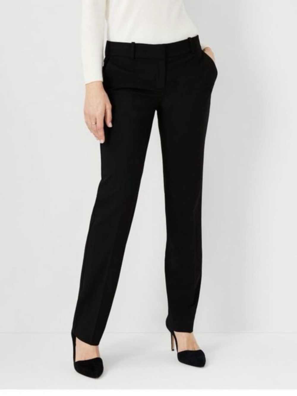 Ann Taylor Black Slim Ankle Pants Size 6 NWT